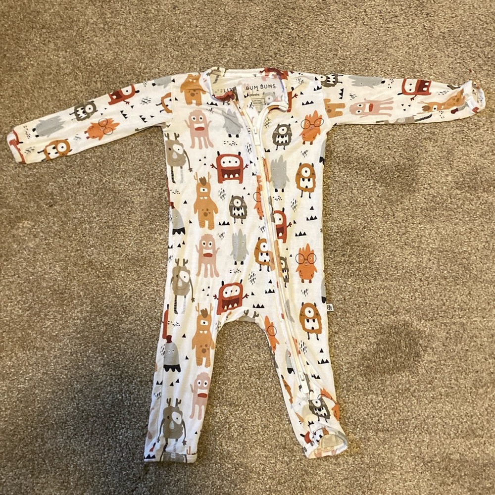 6-9M Little Bum Bums Footless Pajamas